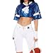 Forplay Women's Star MVP Football Player Costume, Multicolor, S/M