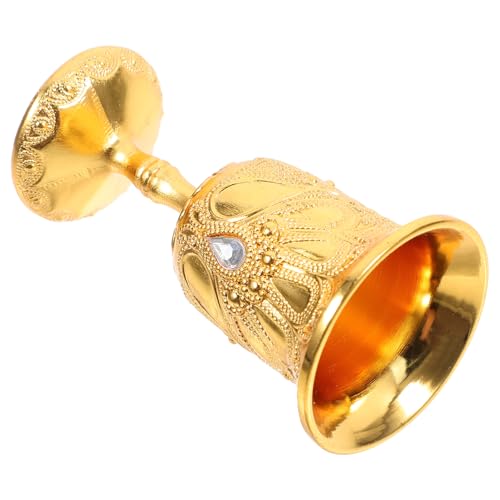 BEBEMOKO Medieval Style Wine Goblet Vintage Decorative Cup for Home Use Retro Multi Function High Stem Liqueur Drinkware for Ceremonial Occasions and