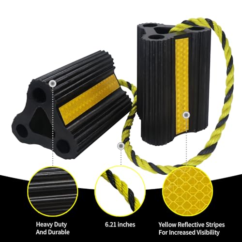 image for Vacallity RV Wheel Chocks for RV Tire Chock Block Camper Travel Traile