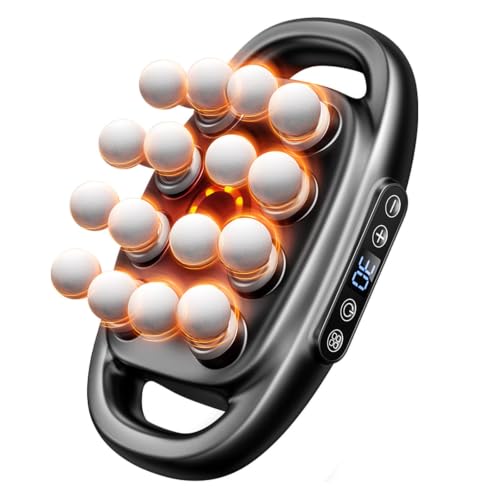 Gzerovir 16-Head Massage Gun Set, Massage Gun Deep Tissue Neck Massager with 16 Heads, for Deep Tissue, Back, Shoulders, Legs, Pain Relief (Gray 16 Heads)