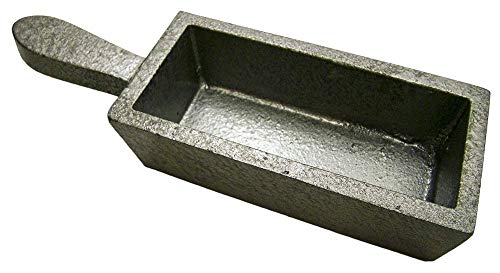 200 oz Gold Bar Loaf Steel Ingot Mold Silver 100 oz Cast Iron- Smelting Sterling