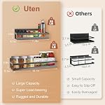 Uten Magnetic Spice Rack for Refrigerator 2 Pack, Spice Organizer Kitchen - Image 2