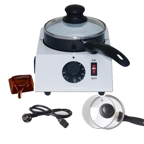 Templadora de chocolate eléctrica con olla de acero inoxidable de grado alimenticio y control automático de temperatura.,A