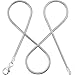 Produktbild modabilé Schlangenkette Damen Halskette 925er Sterling Silber (60cm I 1,6mm breit) I Silberkette Damen 925 ohne Anhänger I Zarte Silberne Kette für Frauen Lang mit Etui I Produziert in Deutschland