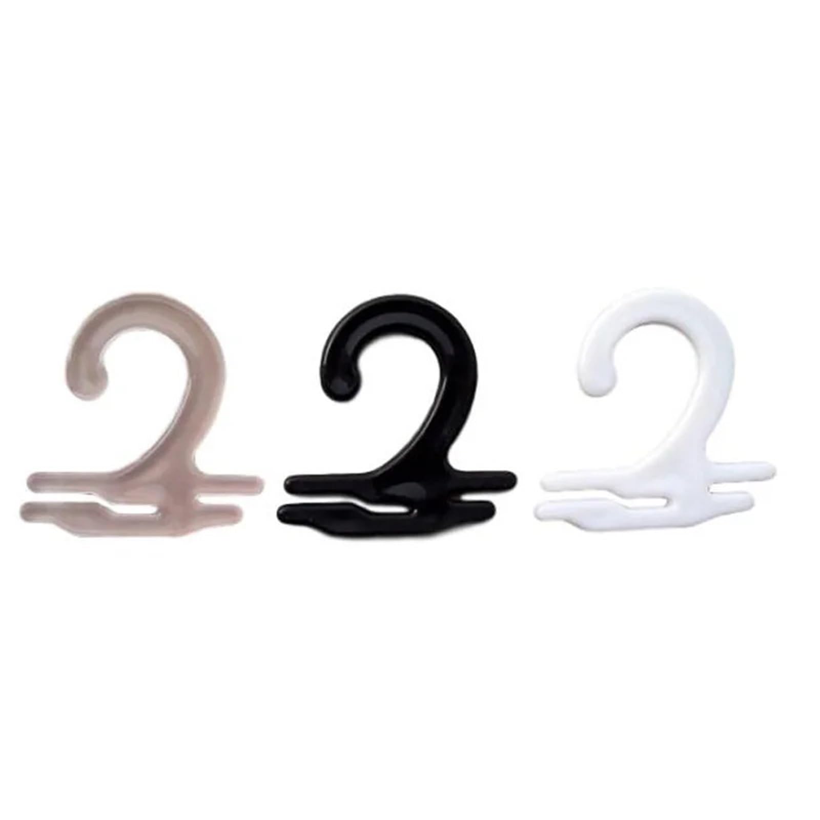 Vaeltor Translucent 1000Pcs Plastic Sock Hangers Pp Socks Hook Portable Hanger For Stocking Packaging Black White (Translucent)