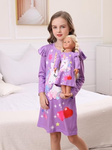 Bow Dream Girls Dress Kids Clothes and Matching American Girl Doll Clothes2