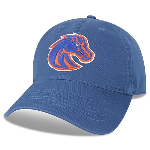 Legacy NCAA Officially Licensed Baseball Hat, Boise State Broncos, Lightweight Cap for Men & Women, Relaxed Twill Adjustable (EZA), Royal Blue, One Size Fits Most, Adjustable Fabric Closure