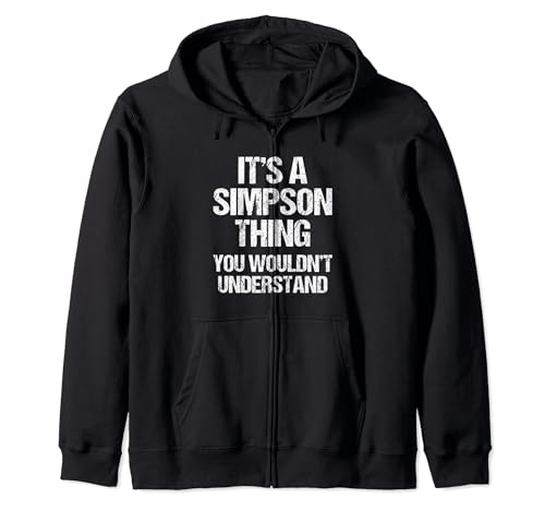 Es una cosa de Simpson (no lo entenderías) Funny Simpson Sudadera con Capucha