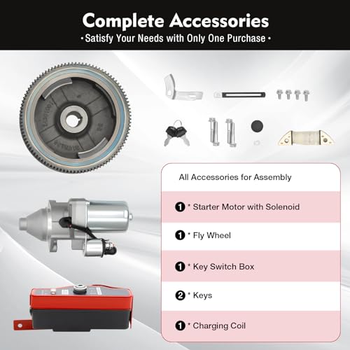 Kit de Conversión de Arranque Eléctrico para Honda GX340 GX390 11HP 13HP - Motor de Arranque Eléctrico Completo para Generadores y Lavadoras de Presión miniatura 6