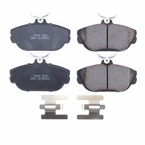 Image of PowerStop Front Brake Pads for Ford Taurus 1993-02 |Windstar 1995-98 |Lincoln Continental 1993-94 |Mercury Sable 1994-00 - Z17 Ceramic Brake Pads with Installation Hardware, 17-601