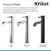 KRAUS Ramus Single Handle Vessel Sink Bathroom Faucet in Chrome, FVS-1007CH