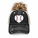 Cocomo Soul Womens Baseball Mom Hat | Baseball Mom Messy BUN HIGH Ponytail Hat -201 Dark Grey