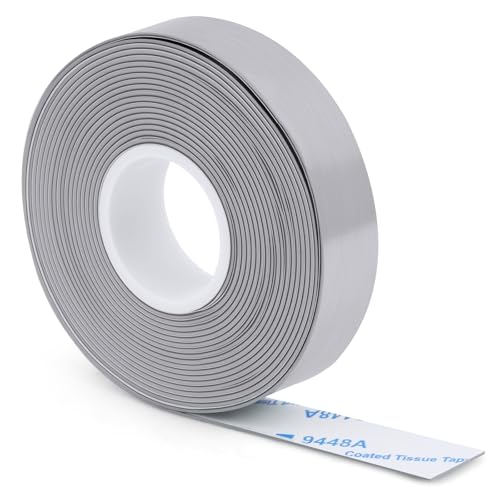 flintronic Cinta De Plomo Adhesiva 1,27 x 254cm, Cinta De Plomo de Alta Densidad de Corte Gratuito, 2 Gramos por Pulgada, Cinta de clomo Golf, para Pesca Tenis Raqueta Pickleball Paleta de Bádminton