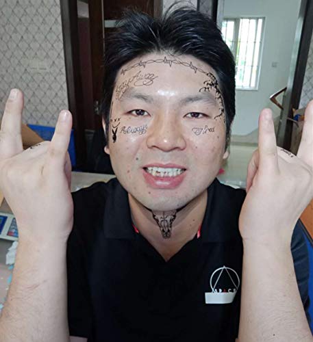 Dalin Face Temporary Tattoos For Halloween Costume Accessories And Parties #TOP3