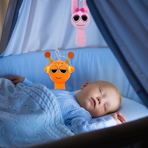 CJAPGJW Kuscheltier, 2 Stück Plüschen Spielzeug, Onetraum Kuscheltier Stofftiere Plüschspielzeug, Robust Plüschen Spielzeug, Geeignet Für Kinder und Spielefans (Pink, Orange)