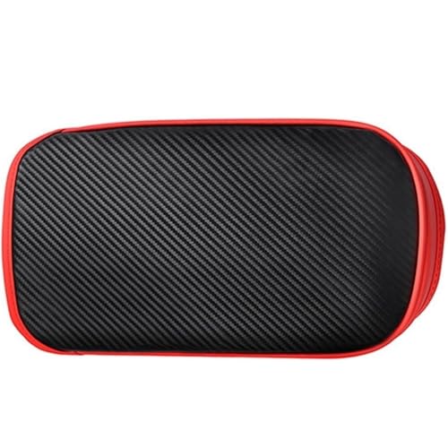 Housse d'accoudoir en cuir Red Carbon pour des trajets en voiture confortables