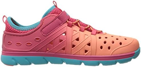 Stride Rite Made 2 Play Phibian Sneaker Sandal Water Shoe @@ Coral/Turquoise@@ 4 M US Big Kid | Image 4