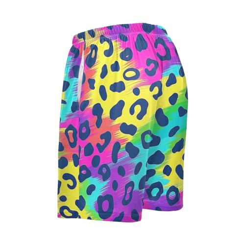 Leopard Pajama Shorts Mens Lounge Sleep Shorts Pjs Bottoms Pants3