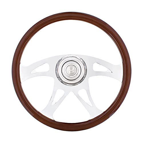 United Pacific 88132 18-inch Boss Steering Wheel with Hub-Freightliner 1989-July 2006
