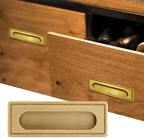 Southst Brass Pull Handle Recessed Furniture Handle Kit Cupboard Cabinet Wardrobe Drawer Pulls