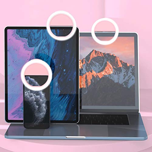 Makeup Licht Clip auf Selfie Ringlicht wiederaufladbar 3 Level Helligkeit für Tiktok-Influencers-Geschichten Fotos… – Bild 7