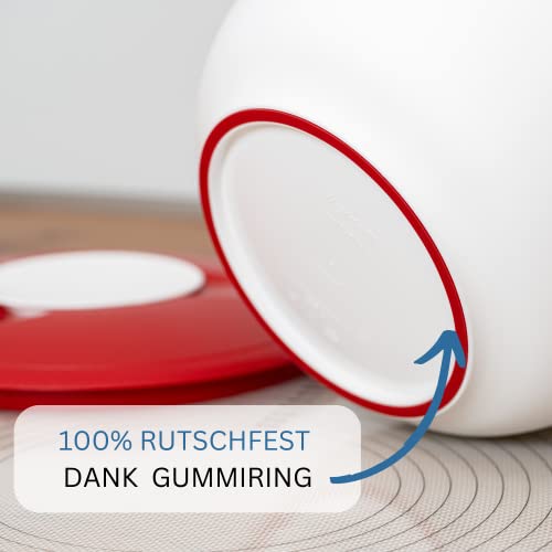 Westmark Bowl Mezclador 2 Piezas con Tapa 3.5 L Gris Oscuro/Rojo miniatura 3