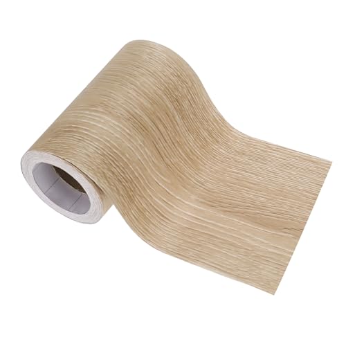 Image of PATIKIL Wood Grain Repair Tape 4.7in x33ft, Self Adhesive Realistic Textured Repair Tape Patch for Floor Door Table Cabinets Desk, Coffee Oak