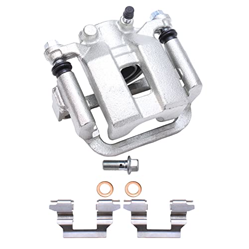 Image of Detroit Axle - Rear Brake Kit for Infiniti G35 Nissan 350Z Murano Quest Disc Brake Calipers w /Brackets Ceramic Brakes Pads Replacement
