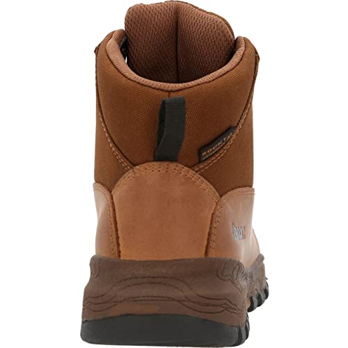 ROCKY Spike Big Kid Waterproof Outdoor Boot Size 4(M) Bark Brown4