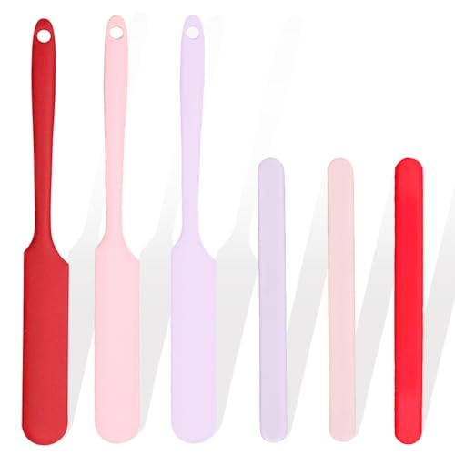 Image of 6Pcs silicone wax applicator Non-stick Waxing Applicator Hair Removal Sticks Applicator Spatula Reusable Hard Wax Scraper for Home Salon Body Use (mix Color)
