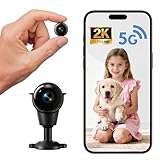 Hidden Camera, 2K Mini Nanny Cam with Free Cloud, Supports 2.4G/5G WiFi & No WiFi Needed Wireless Camera with Motion Detection & Night Vision for Baby/Pet Monitor/Home Security