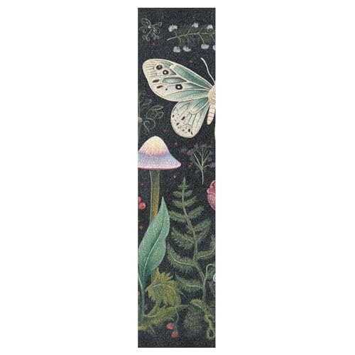 Wassud Mushrooms and Butterflies Skateboard Grip Tape Sheet 44