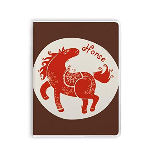 Carnet de notes Année de Cheval rouge, le cadeau zodiaque idéal et symbolique