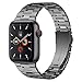 iiteeology Compatible with Apple Watch Band 46mm 45mm 44mm Series 11-1, 49mm Ultra 3/Ultra 2, Light Breathable Stainless Steel Band for iWatch Men Women - Space Gray