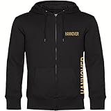 Hochwertige Kapuzen Sweatshirt Jacke, glatte sehr kuschelige und ebene Oberfläche, Kapuze mit Single-Jersey-Futter und flacher Zugschnur mit luxuriösen Metallspitzen, Nackenband, Rippstrickbündchen mit Elasthan an Ärmelabschluss und Bund, verfügbare Größen: S bis 3XL, Material:80% Baumwolle, 20% Polyester inkl. professioneller Bedruckung in Premium Qualität durch uns.