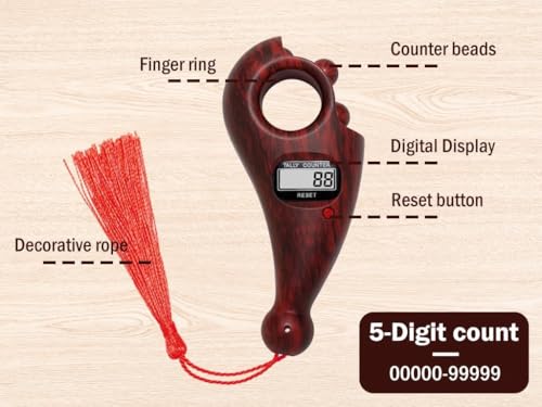 Image of Digital Finger Counter-Tally Counter -jaap Counter | Jaap mala Counter | mala jaap Counter | Tasbeeh Misbaha Counter-Different Use| jaap Counter Machine(Multi Colour) (Pack of 3)