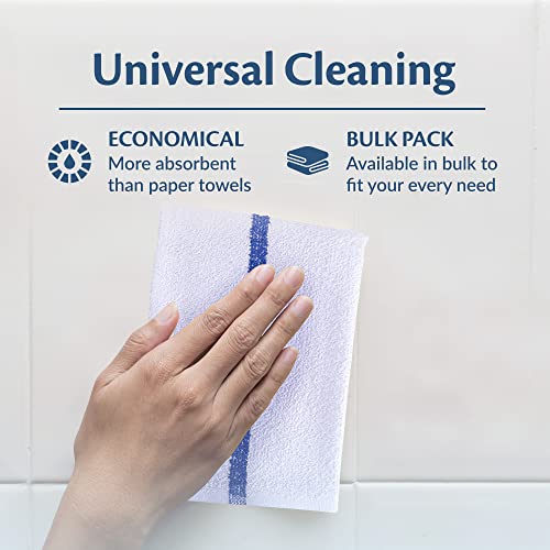 Groko Textiles Universal Cleaning Towels, Bulk 36 Pack, 16” X 19” 100% Cotton Fully Bordered Commercial Grade Terry Weave Cloth Bar Mops For Everyday Restaurant Or Home Use #TOP2
