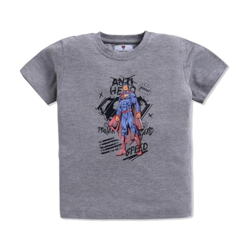 Image of Amazon Brand - Jam & Honey Boys Half Sleeve Graphic Printed T-Shirt | Round Neck | Regular Fit | Cartoon Characters (Available from 4-8 Years) (Pack of 3)