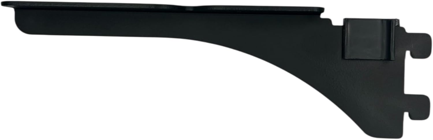 Waki Sangyo WPS008 1X4 Pillar Shell Shelf Holder, Unit Depth 7.0 inches (17.7 cm), Body Height 2.1 inches (5.3 cm), Body Width 0.8 inches (2 cm), Black, For 2 Pieces