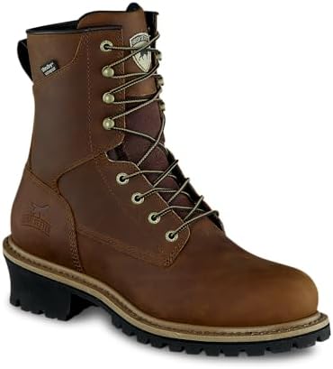 Irish Setter, Mesabi, Men’s, 8", Waterproof, Steel Safety Toe, Logger Boot, Brown, 9.5 D (Medium) | Image 4