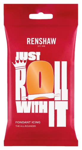 Renshaw Ready To Roll Icing Fondant Cake Regalice Sugarpaste 250g TIGER ORANGE Cover
