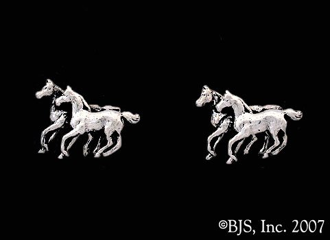 Horse Earrings - Sterling Silver