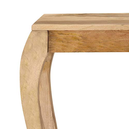 Mueble recibidor entrada madera maciza de mango consola pasillo 118 cm 6