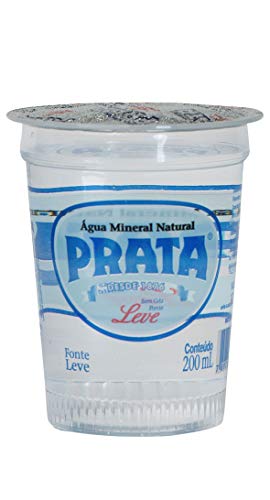 Água Mineral Prata Leve Sem Gás Copo 200ml