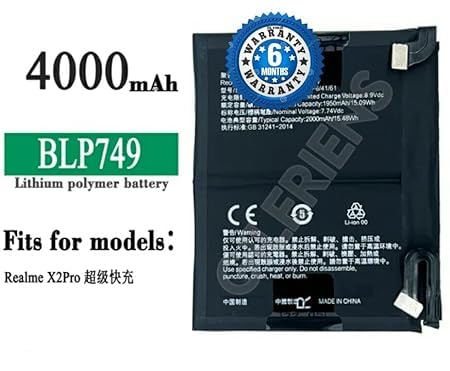 Image of Original BLP749 Battery for Oppo Realme X2 Pro, RMX1931 Battery with 6 Months Warranty**** (A0032)