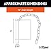CURT 25035 Trailer Coupler Pin with 12-Inch Chain, 5/16-Inch Diameter x 3-Inch Long, Clear ZINC