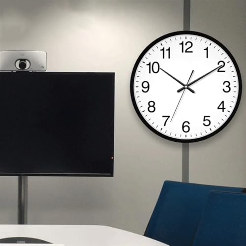 Horloge murale suspendue compacte noire pour optimiser les petits salons - 5