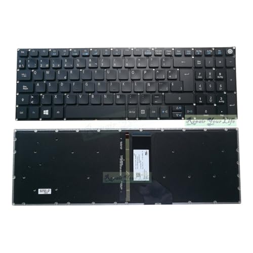 Clavier rétroéclairé Espagnol pour Acer Aspire ES1-572 A315-53
