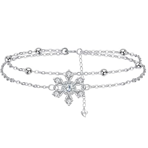 Bracelet flocon de neige en argent, sublimez vos tenues de réveillon