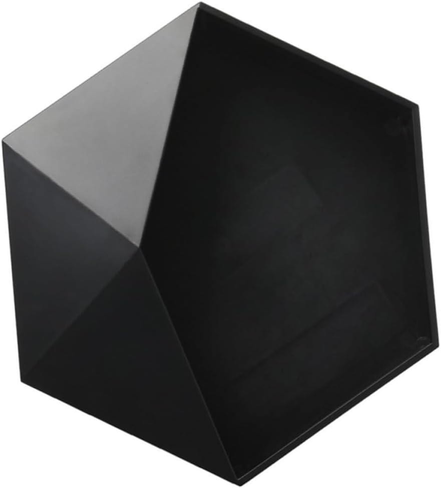 Ipetboom Hexagon Storage Rack Plastic Wall Mounted Geometric Organizer